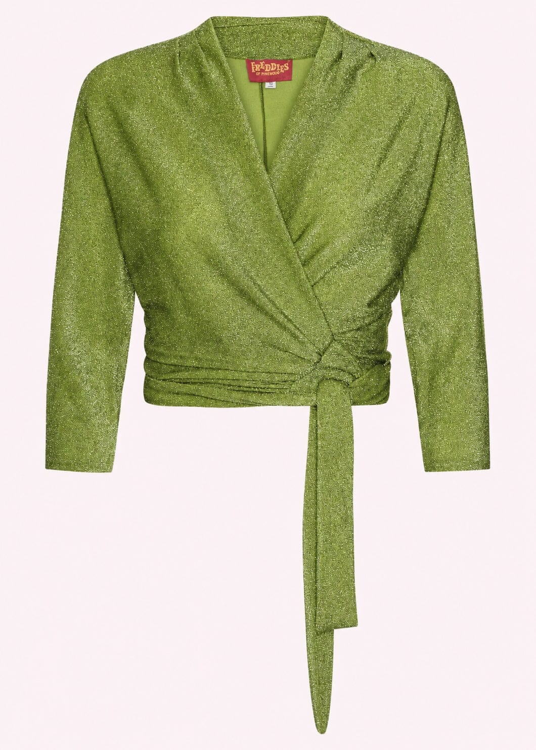 Slåom bluse med glimmer - grøn slåom bluse Freddies Of Pinewood 