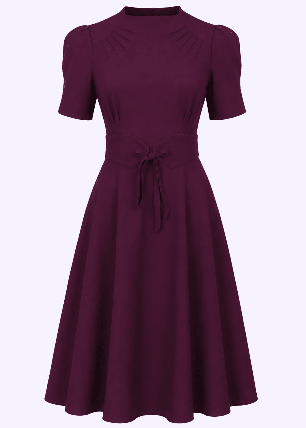 Stanwyck 1940'er stils kjole - aubergine aline kjole House of Foxy 