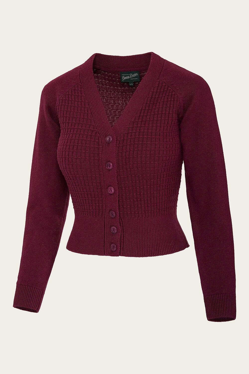 The Cable Knit College Cardigan - Vinrød cardigan Emmy Design 