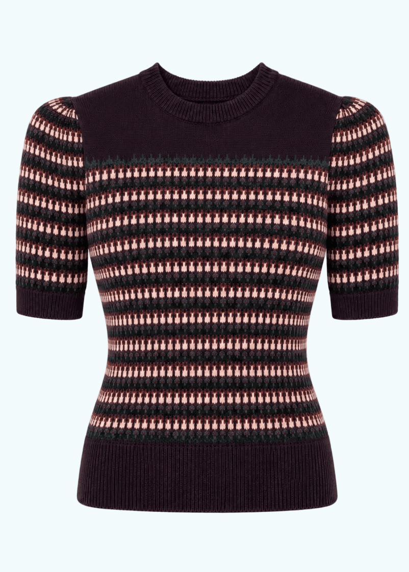 The Technicolor Dream Tee - Plum Emmy Design 