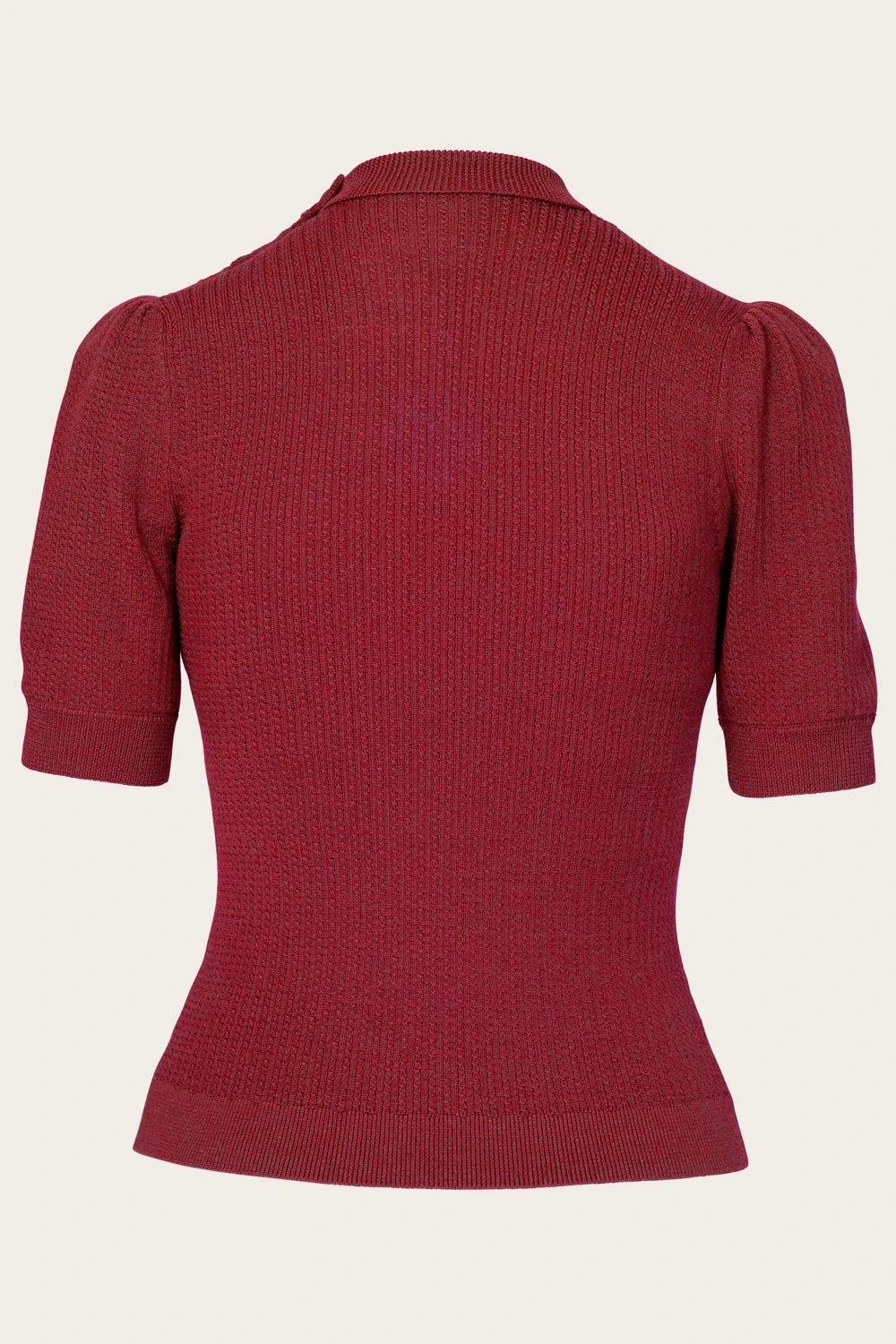 The Top Drawer Top i granatæble rød bluse Emmy Design 
