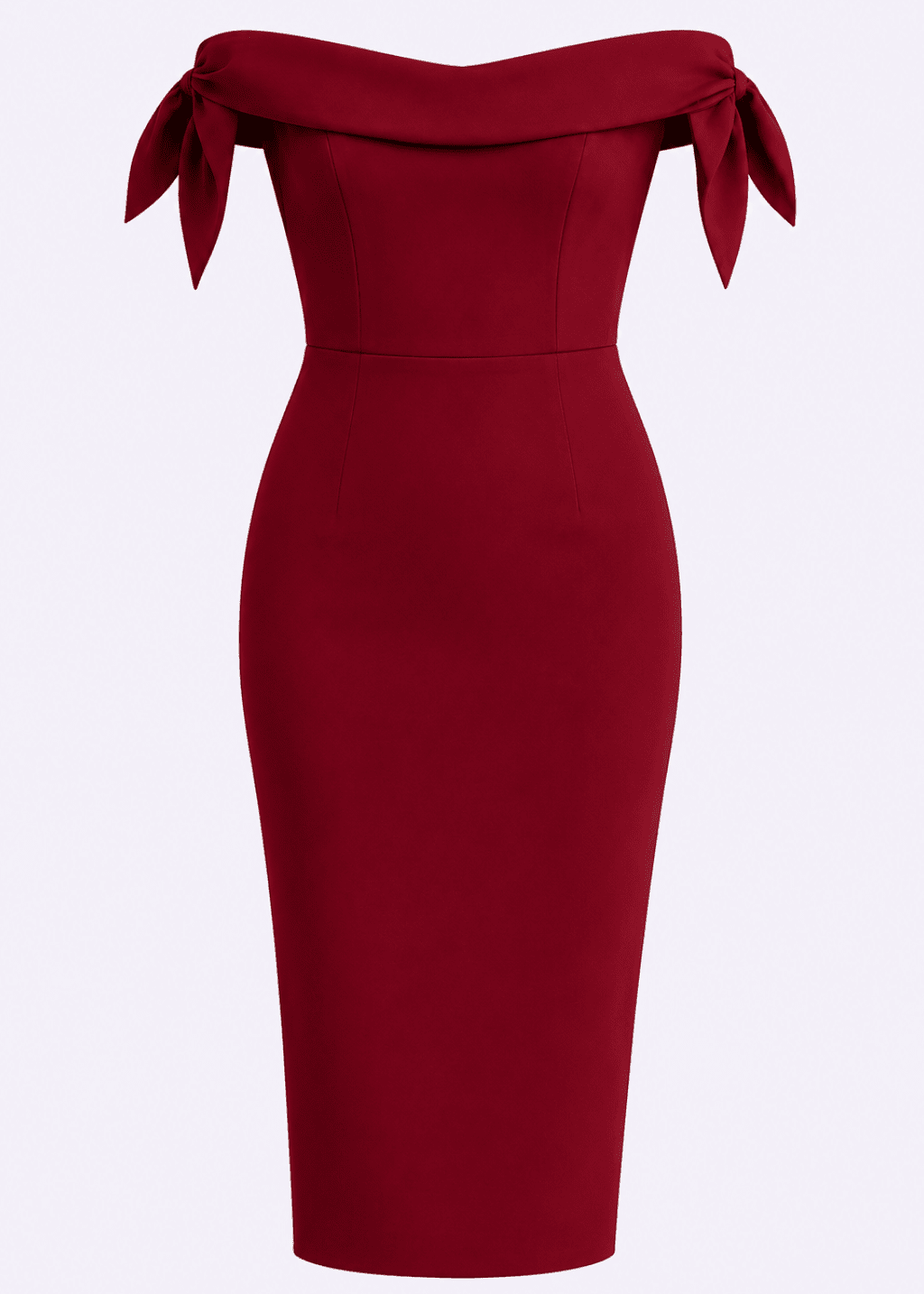 Tilly pencil kjole - bordeaux pencil kjole Pretty Dress Company 