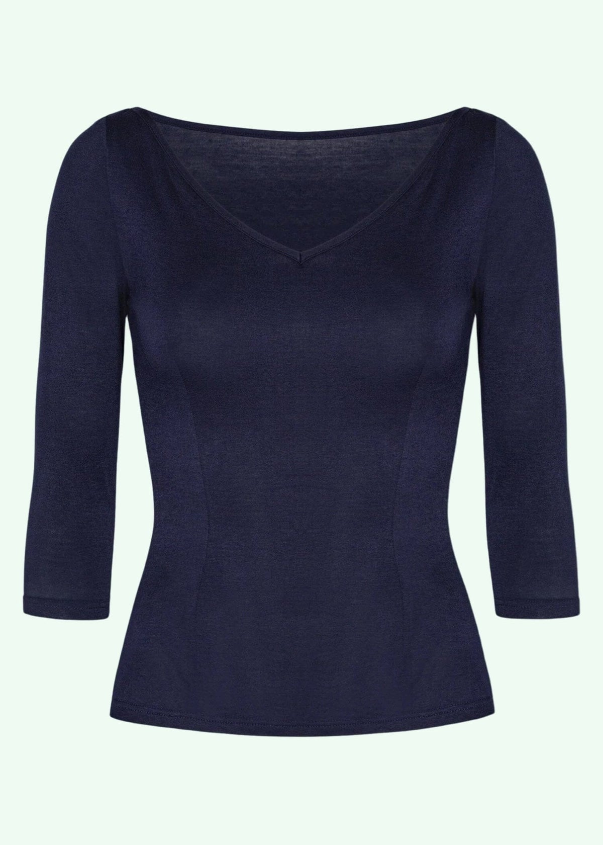 Vendbar Boatneck top i navy - deluxe tøj Daisy Dapper 